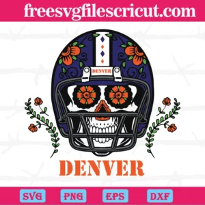 Denver Broncos Skull Helmet, Scalable Vector Graphics