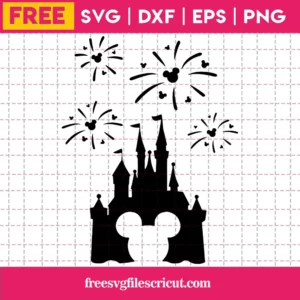 Disney Castle Mickey Head, Free Svg File For Commercial Use