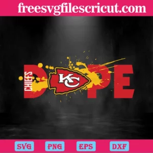 Dope Kansas City Chiefs Football Team, Scalable Vector Graphics Invert