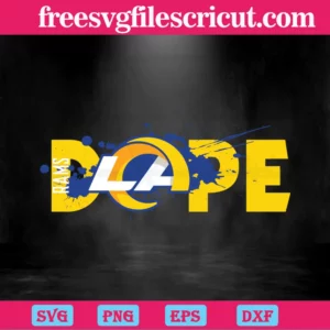Dope Los Angeles Rams Football Team, Svg Files For Crafting And Diy Projects Invert