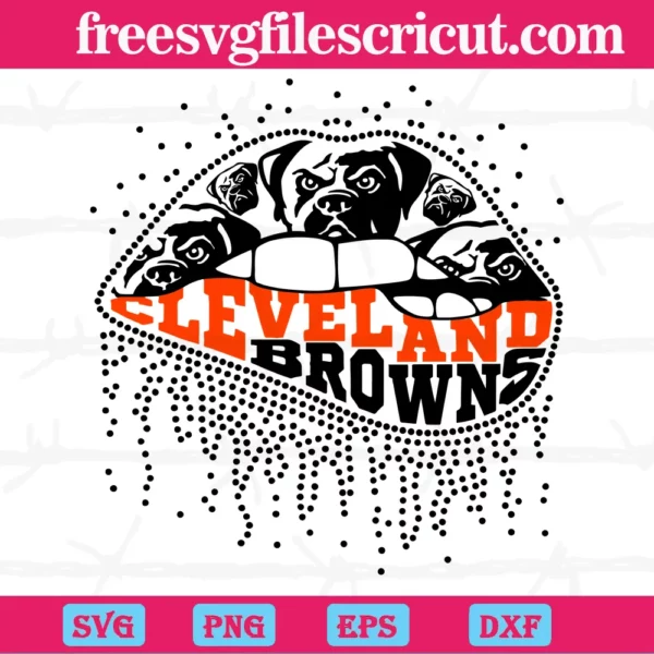 Dripping Lips Cleveland Browns, Graphic Design