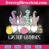 Easter Gnomes Holding Eggs Clipart, Svg Png Dxf Eps Cricut Files