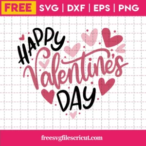 Free Happy Valentines Day Heart Clipart Svg