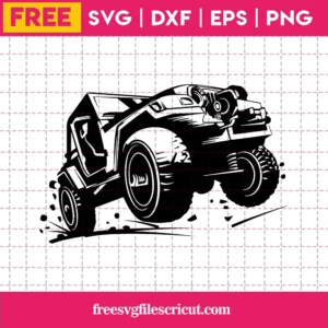 Free Jeep Wrangler Silhouette, Svg Png Dxf Eps Digital Download