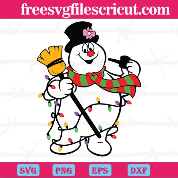 Frosty The Snowman Christmas, Svg Png Dxf Eps Designs Download