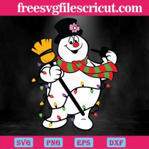 Frosty The Snowman Christmas, Svg Png Dxf Eps Designs Download Invert