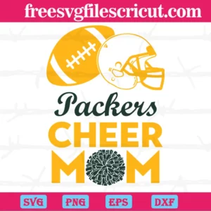 Green Bay Packers Cheer Mom, Svg Icons