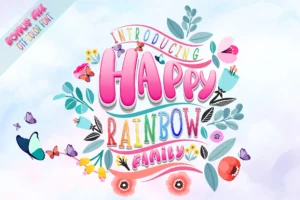 Happy Rainbow Family Font