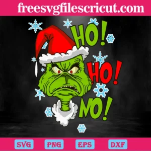 Ho Ho Ho Christmas Grinch, Graphic Design Invert