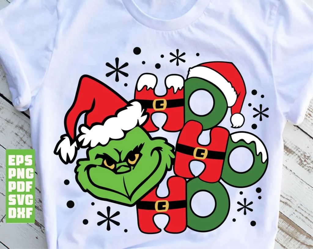 Ho Ho Ho grinch Christmas svg - free svg files for cricut