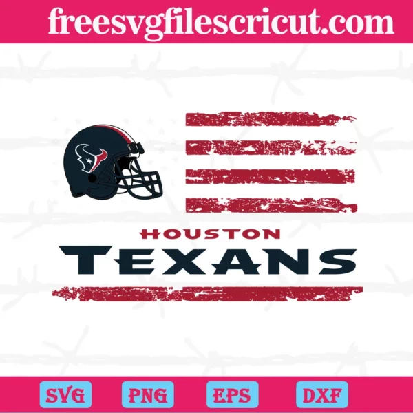 Houston Texans Helmet Logo Flag, Graphic Design