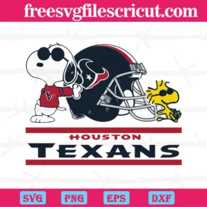 Houston Texans Snoopy Woodstock, Layered Svg Files