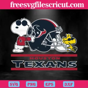 Houston Texans Snoopy Woodstock, Layered Svg Files Invert