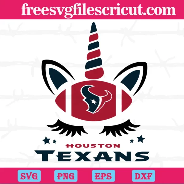 Houston Texans Unicorn, Svg Png Dxf Eps Digital Download