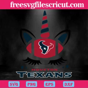 Houston Texans Unicorn, Svg Png Dxf Eps Digital Download Invert