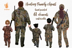 Hunting Family Clipart Png