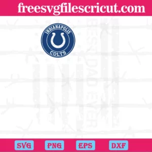 Indianapolis Colts Best Dad Ever American Flag, Premium Svg Files Invert