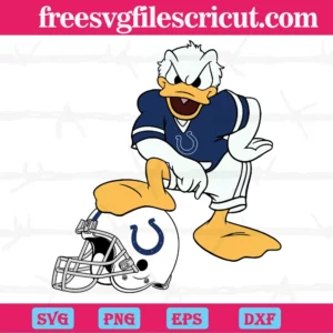 Indianapolis Colts Donald Duck, Svg Clipart