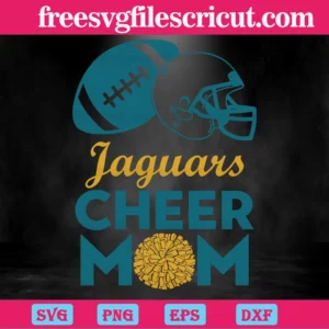 Jacksonville Jaguars Cheer Mom, Svg Png Dxf Eps Digital Download Invert