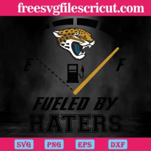 Jacksonville Jaguars Fueled By Haters, Svg Png Dxf Eps Cricut Files Invert