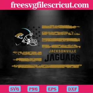 Jacksonville Jaguars Helmet Logo Flag, Cutting File Svg Invert