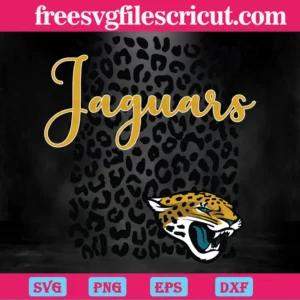 Jacksonville Jaguars Leopard Spirit, Svg Png Dxf Eps Cricut Files Invert