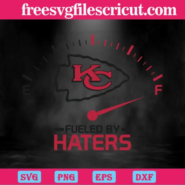 Kansas City Chiefs Fueled By Haters Nfl Team, Cuttable Svg Files Invert