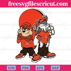 Looney Tunes Hip Hop Cleveland Browns, Svg Png Dxf Eps Cricut Files