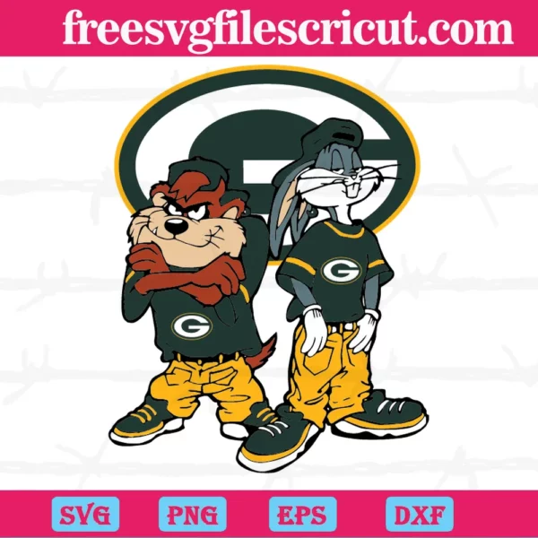 Looney Tunes Hip Hop Green Bay Packers, The Best Digital Svg Designs For Cricut