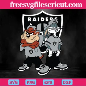 Looney Tunes Hip Hop Las Vegas Raiders, Svg Clipart Invert