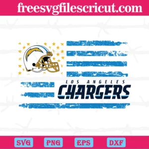 Los Angeles Chargers Helmet Logo Flag, Downloadable Files