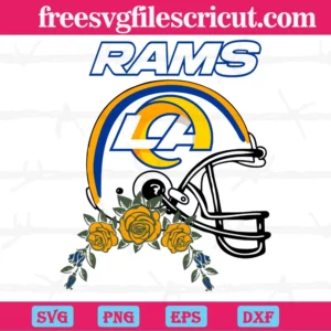 Los Angeles Rams Helmet, Svg Png Dxf Eps Cricut Files