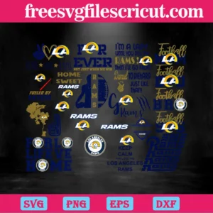 Los Angeles Rams Logo, Svg Bundle Invert