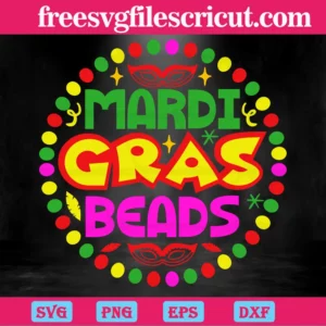 Mardi Gras Beads, Svg Png Dxf Eps Designs Download Invert