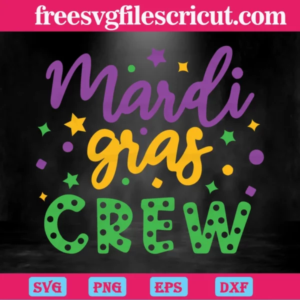 mardi gras crew svg