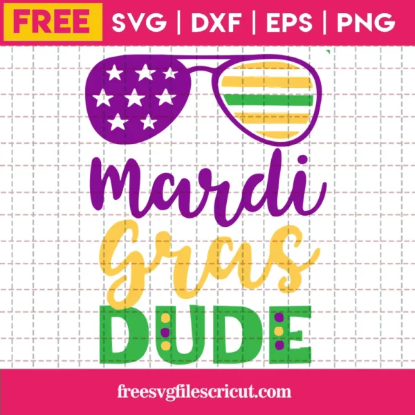 Mardi Gras Dude, Free Svg Cut Files For Vinyl And Crafts