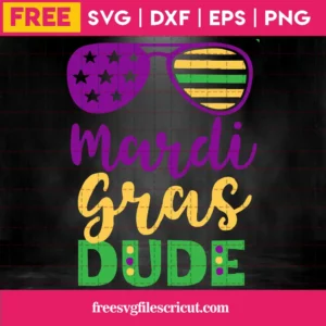 Mardi Gras Dude, Free Svg Cut Files For Vinyl And Crafts Invert