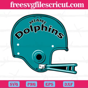 Miami Dolphin Football Helmet, Svg Png Dxf Eps Digital Download