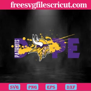 Minnesota Vikings Dope, Cuttable Svg Files Invert