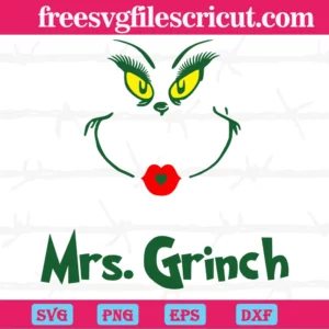 Mrs Grinch Face, The Best Digital Svg Designs For Cricut