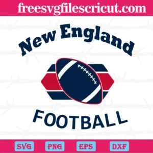 New England Patriots Football, Svg Png Dxf Eps Digital Files