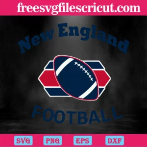 New England Patriots Football, Svg Png Dxf Eps Digital Files Invert