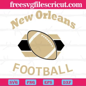 New Orleans Saints Football, Svg Files For Crafting And Diy Projects Invert