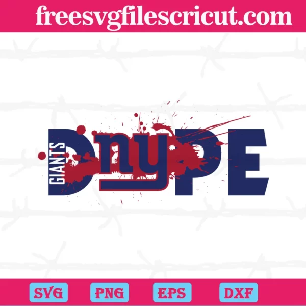 New York Giants Dope, Svg Png Dxf Eps Cricut Silhouette