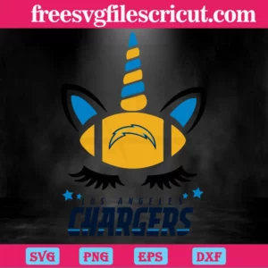 Nfl Unicorn Los Angeles Chargers, Layered Svg Files Invert