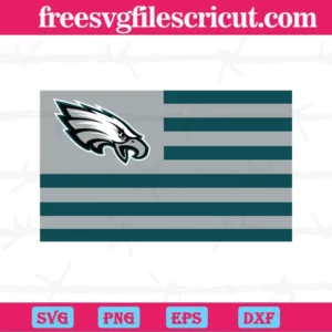 Philadelphia Eagles Flag, Svg Png Dxf Eps Cricut Files