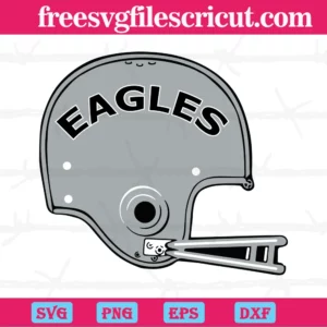 Philadelphia Eagles Football Helmet, Svg Png Dxf Eps Cricut Silhouette