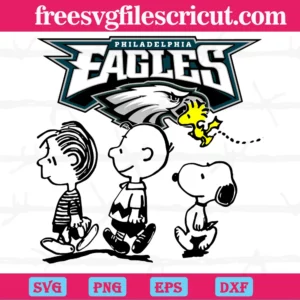 Philadelphia Eagles Snoopy The Peanuts, Svg Cut Files