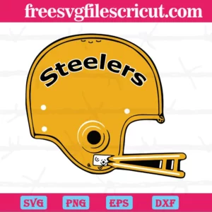 Pittsburgh Steelers Football Helmet, Svg Png Dxf Eps Digital Download