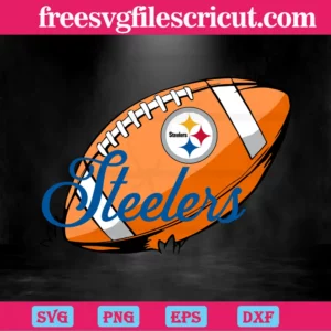 Pittsburgh Steelers Nfl Ball, Svg Png Dxf Eps Cricut Invert